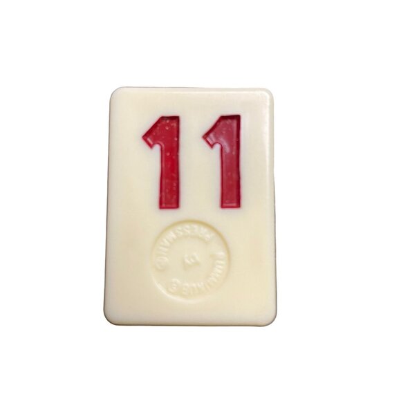 Pressman Rummikub Red  11 Tile Original Replacement Game Piece Smooth Back u - Picture 1 of 2